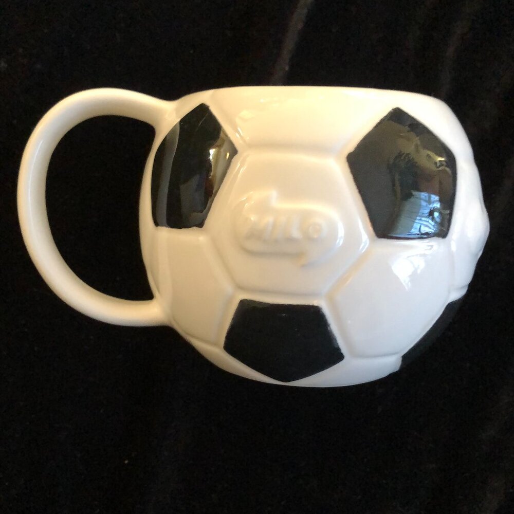 Soccer Ball Mug Vintage Nestle Milo Drink Promotional Mug